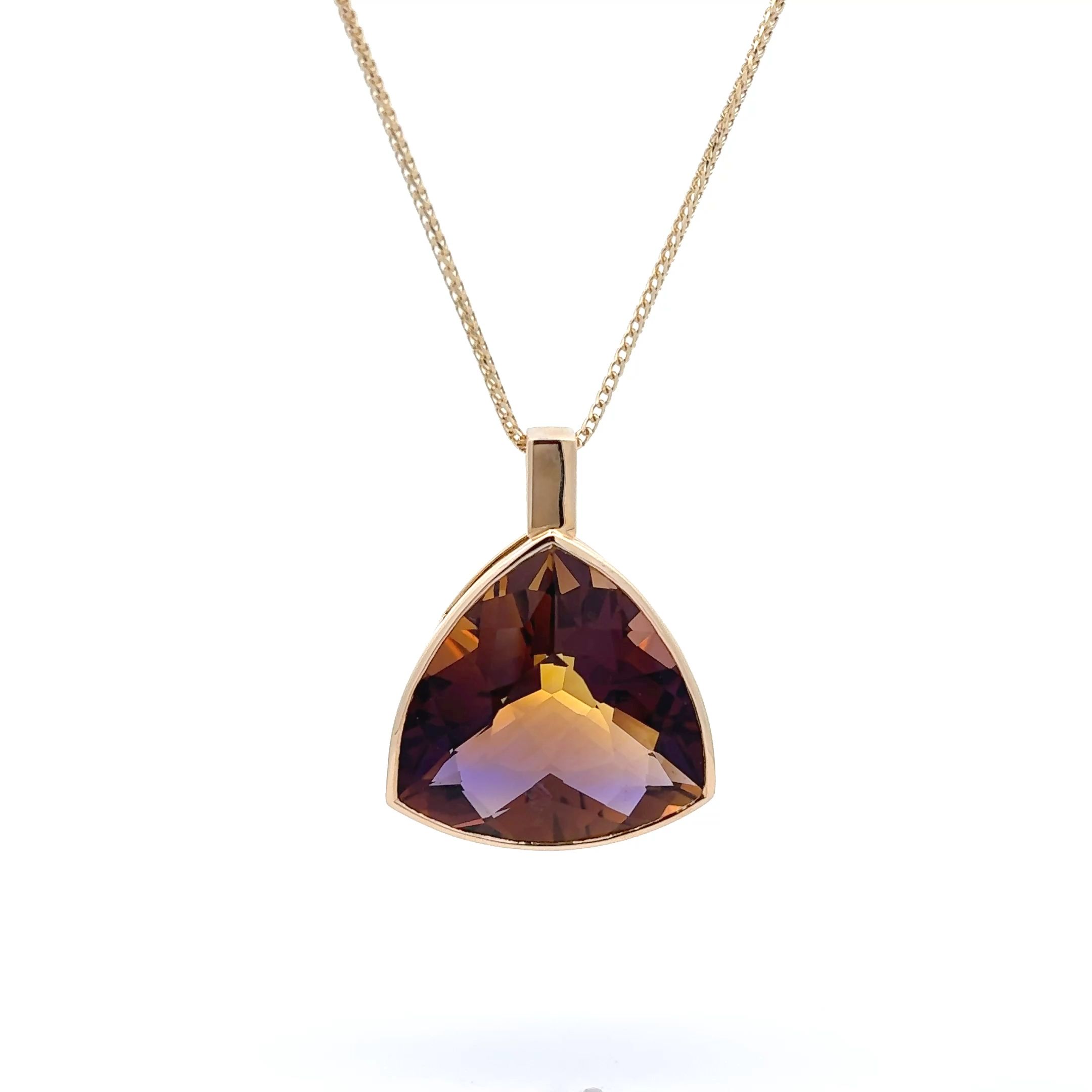 Ametrine Gemstone Pendant