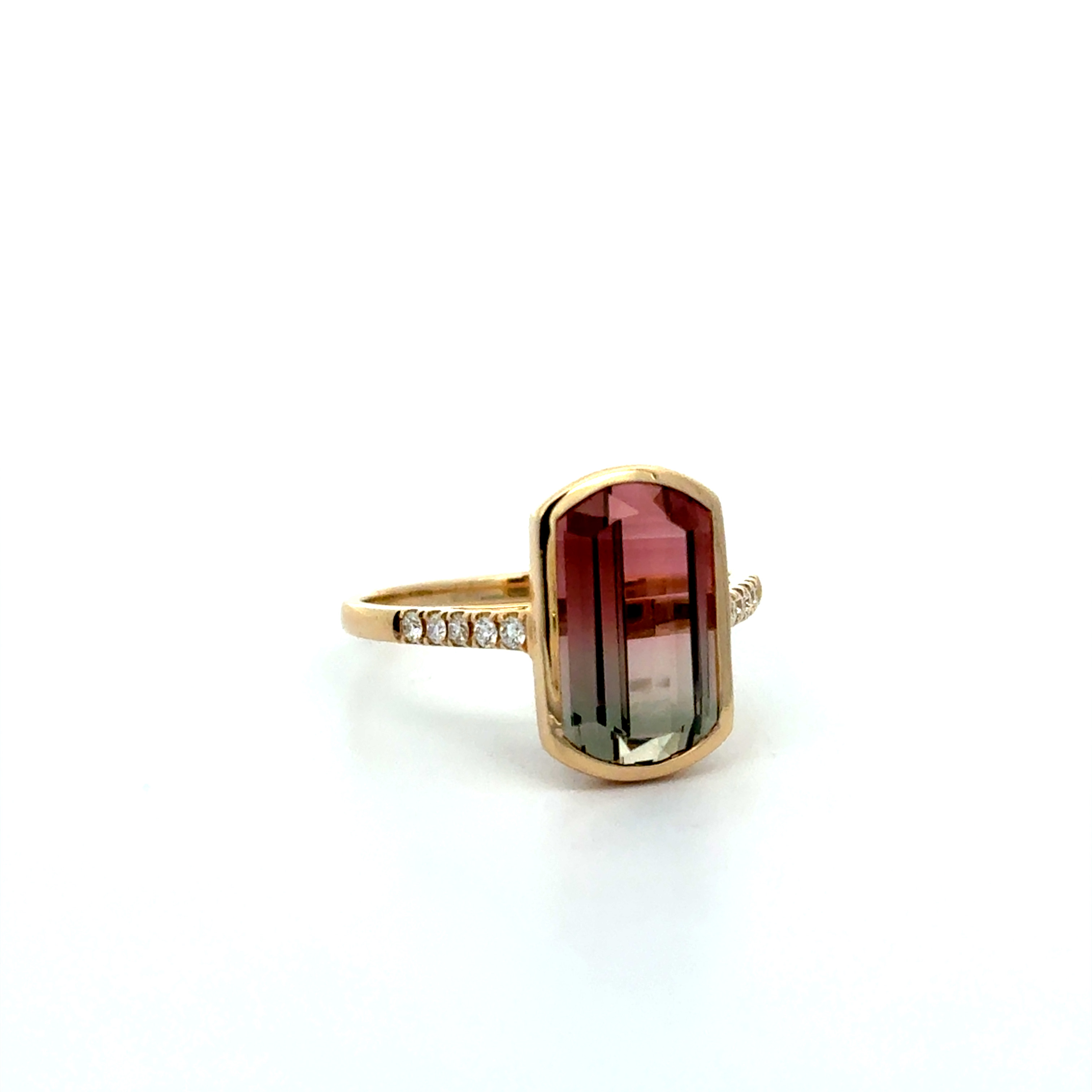 Watermelon Tourmaline Ring