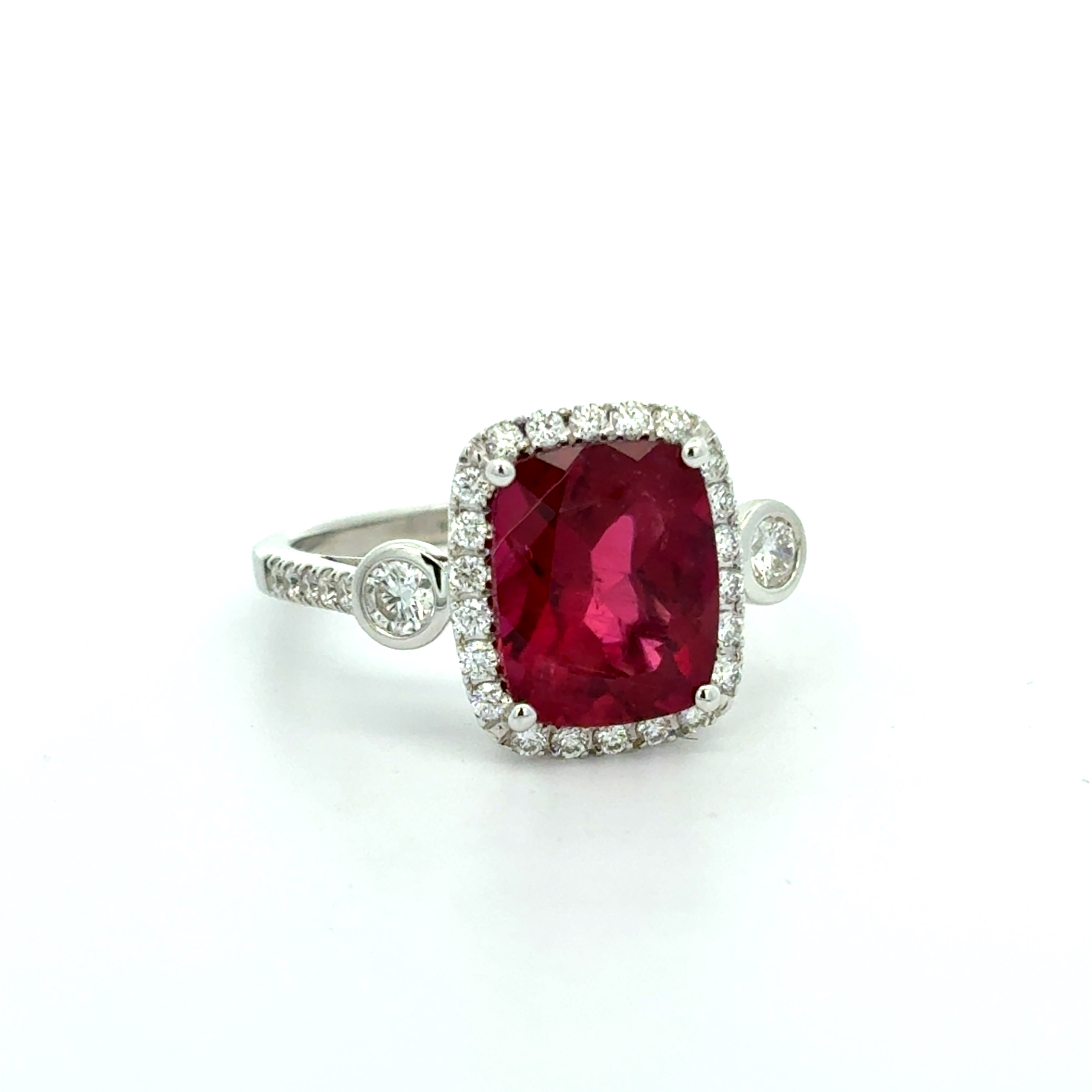 Vintage Style Rubellite Tourmaline Ring