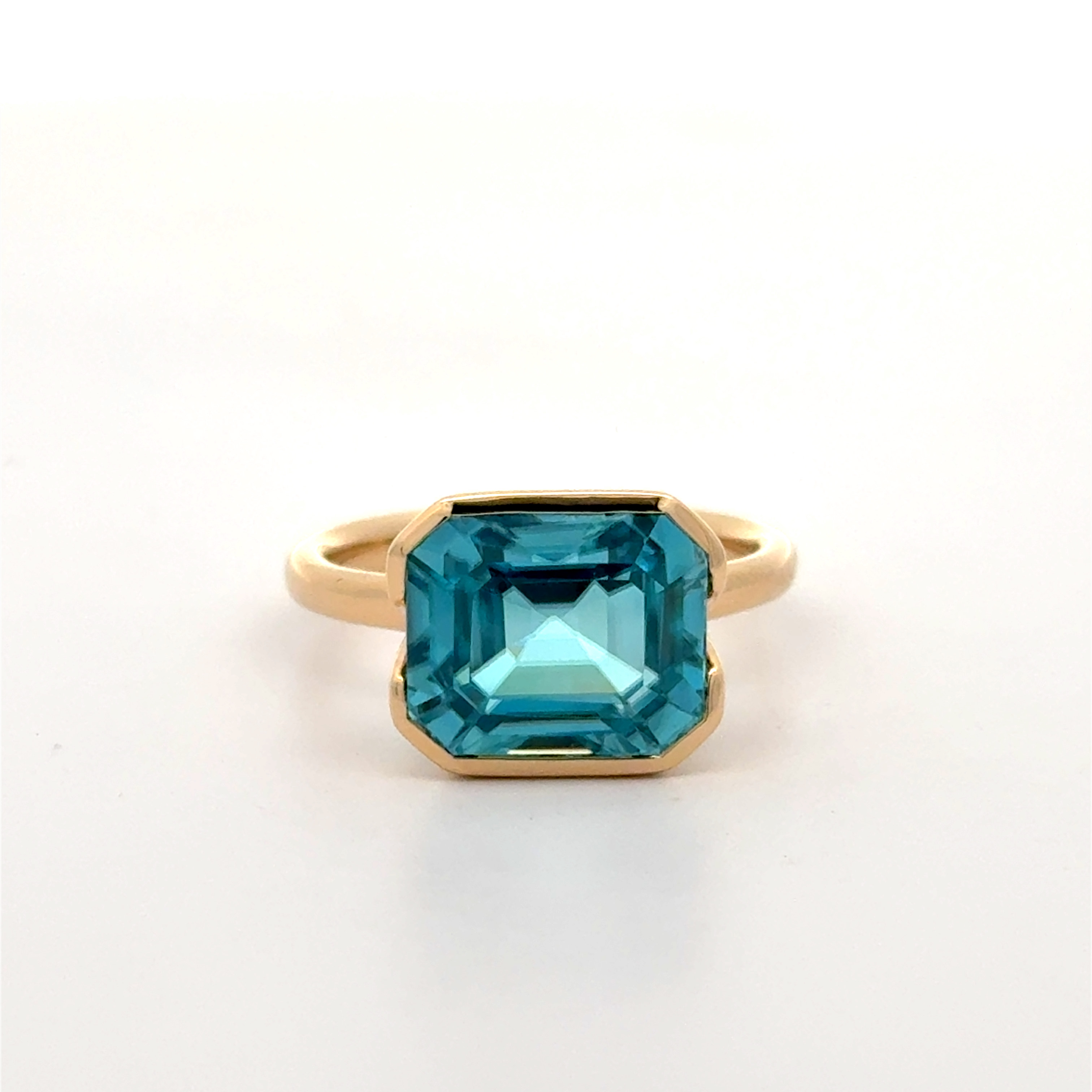 Blue Zircon Ring