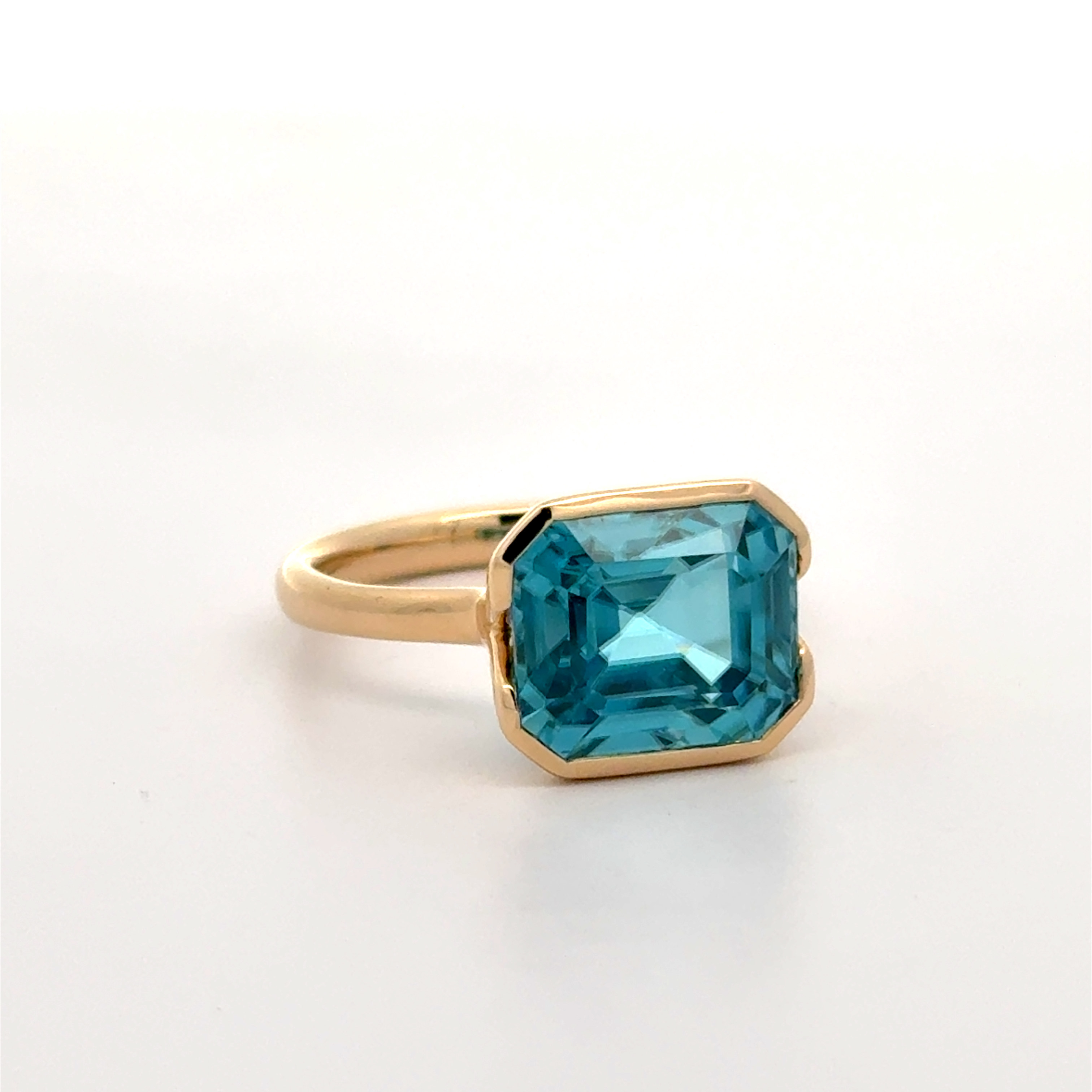 Blue Zircon Ring