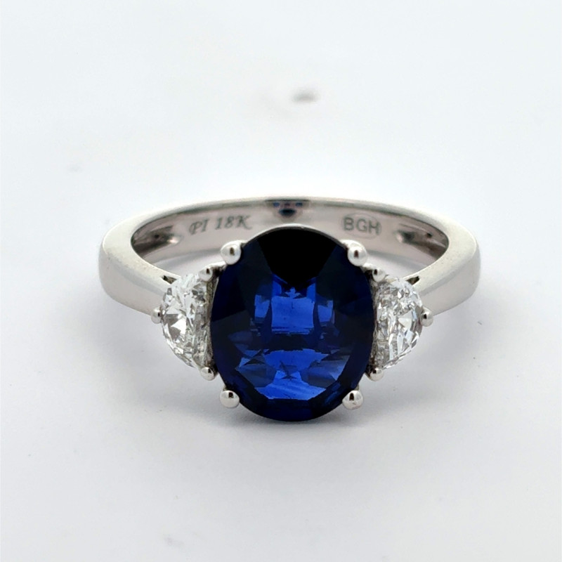 Sapphire Three Stone Ring