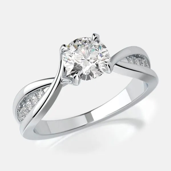 Muirne Split & Twist Engagement Ring