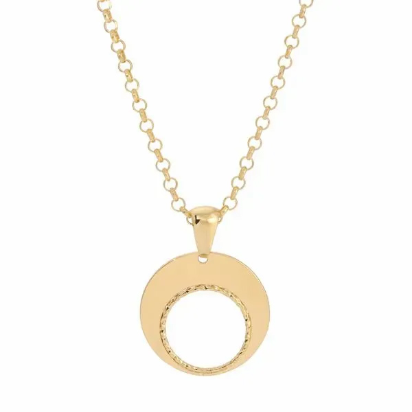 SS + YELLOW GOLD PLATED TENOR NECKLACE